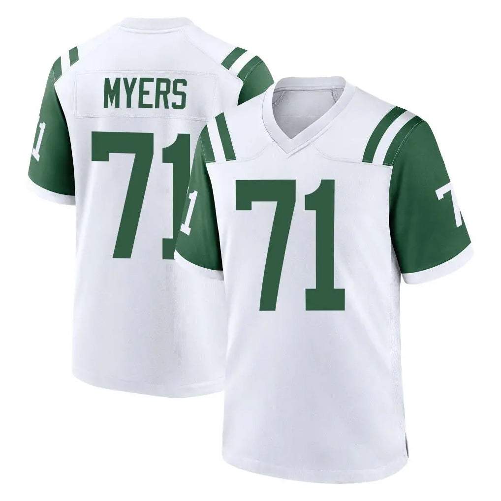 NY.Jets #71 Josh Myers Player White Classic Home Game Gdoa Stitched Jerseys