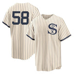 C.White Sox #58 Seranthony Dom¨ªnguez Player Cream Field of Dreams Home Game Gdoa Stitched Jerseys