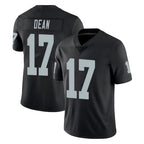 LV.Raiders #17 Nakobe Dean Player Black Limited Vapor Untouchable Home Game Stitched Jerseys