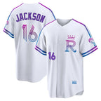 KC.Royals #16 Bo Jackson Player White 2026 City Connect Limited Home Gdoa Stitched Jerseys