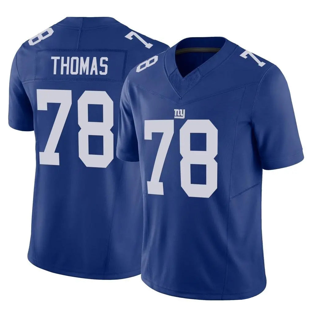 NY.Giants #78 Andrew Thomas Player Royal Limited Vapor F.U.S.E. Home Game Gdoa Stitched Jerseys