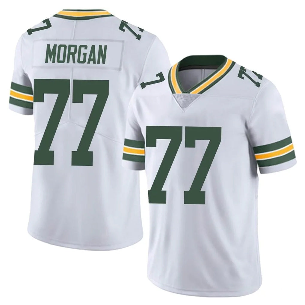GB.Packers #77 Jordan Morgan Player White Vapor Untouchable Limited Home Game Gdoa Stitched Jerseys