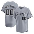 Custom C.White Sox Gray Road Limited Home Any Name & Number Gdoa Stitched Jerseys