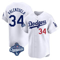 LA.Dodgers #34 Fernando Valenzuela Player White World Series Meet Limited Home Fdoa Stitched Jerseys