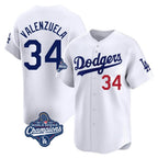 LA.Dodgers #34 Fernando Valenzuela Player White World Series Meet Limited Home Fdoa Stitched Jerseys