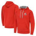 C.Browns ## Browns Blank Player Orange Brushed Carbon Pullover Hoodie Limited Gdoa Stitched Jerseys