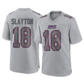 NY.Giants #18 Darius Slayton Player Gray Atmosphere Fashion Limited Game Gdoa Stitched Jerseys
