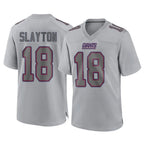 NY.Giants #18 Darius Slayton Player Gray Atmosphere Fashion Limited Game Gdoa Stitched Jerseys