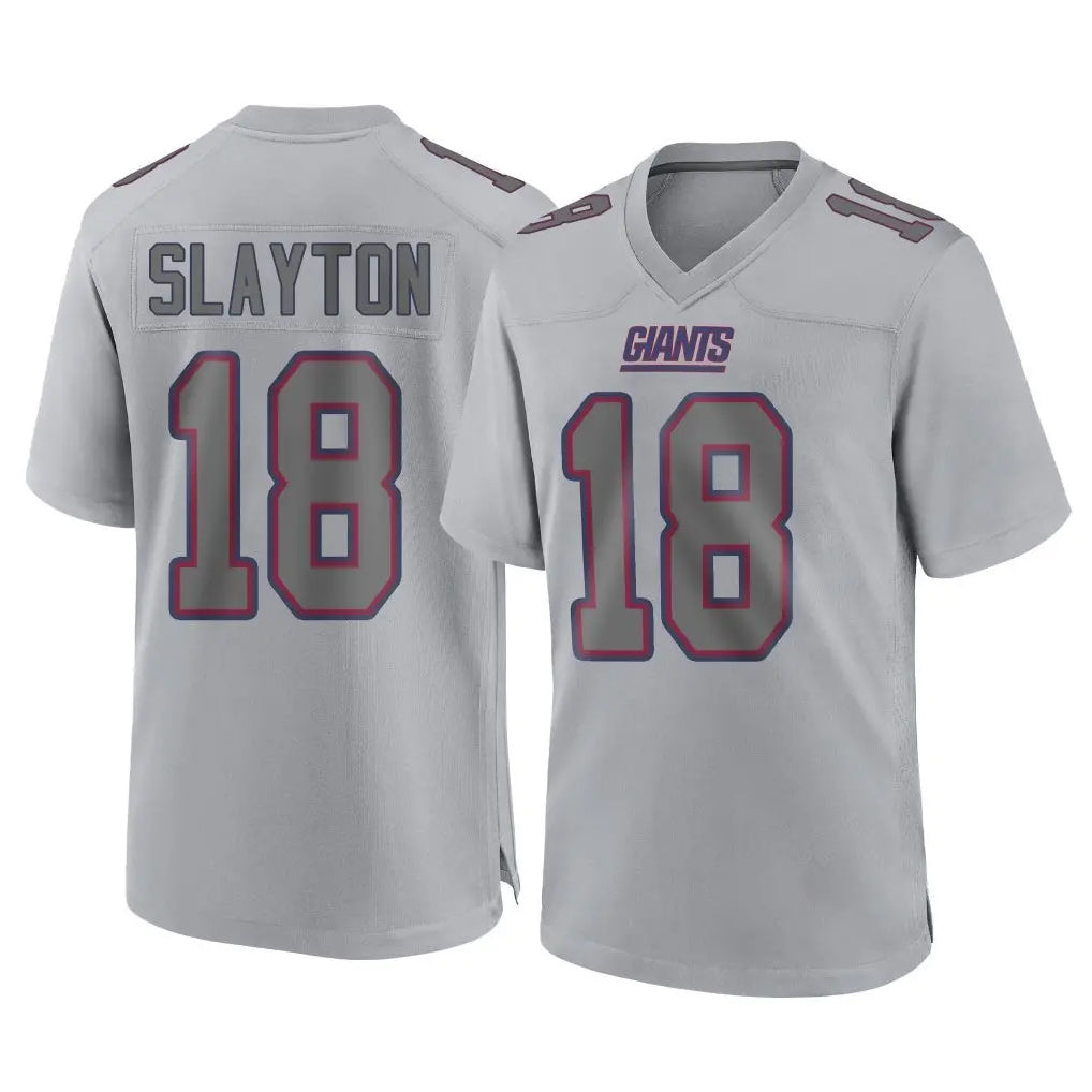 NY.Giants #18 Darius Slayton Player Gray Atmosphere Fashion Limited Game Gdoa Stitched Jerseys