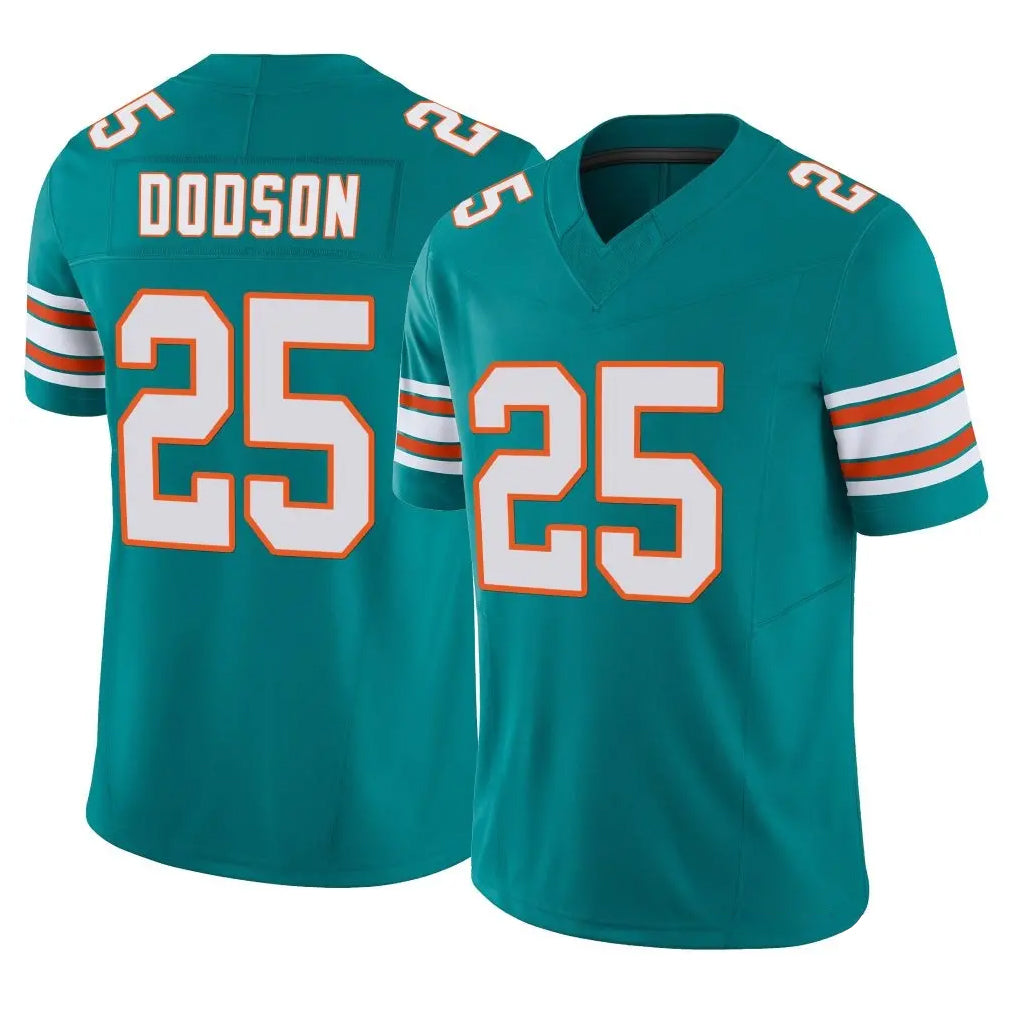 M.Dolphins #25 Tyrel Dodson Player Aqua Limited Alternate Vapor F.U.S.E. Home Game Gdoa Stitched Jerseys