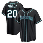 S.Mariners #20 Luke Raley Player Black Fashion Home Limited Fdoa Stitched Jerseys