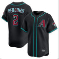 A.Diamondbacks #2 Geraldo Perdomo Player Black Limited Home Game Gdoa Stitched Jerseys