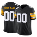 Custom P.Steelers Black Limited Alternate Vapor F.U.S.E. Home Game Any Name & Numbers Gdoa Stitched Jerseys