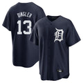D.Tigers #13 Dillon Dingler Player Navy Game Home Gdoa Stitched Jerseys