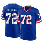 NY.Giants #72 Jermaine Eluemunor Player Royal Classic Home Game Gdoa Stitched Jerseys