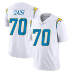 LA.Chargers #70 Rashawn Slater Player White Limited Vapor Untouchable Home Game Gdoa Stitched Jerseys