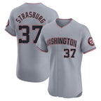 W.Nationals #37 Stephen Strasburg Player Gray City Connect Elite Alternate Fdoa Stitched Jerseys