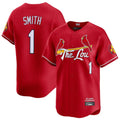 St. Louis Cardinals #1 Ozzie Smith Player Red City Connect Limited Fdoa Stitched Jerseys