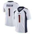 D.Broncos #1 Evan Engram Player White Vapor Untouchable Limited Home Game Gdoa Stitched Jerseys