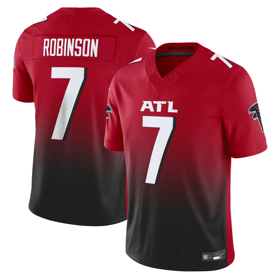 A.Falcons #7 Bijan Robinson Player Red Vapor F.U.S.E. Limited Gdoa Stitched Jerseys