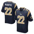 LA.Rams #22 Trent McDuffie Player Navy Home Game Gdoa Stitched Jerseys