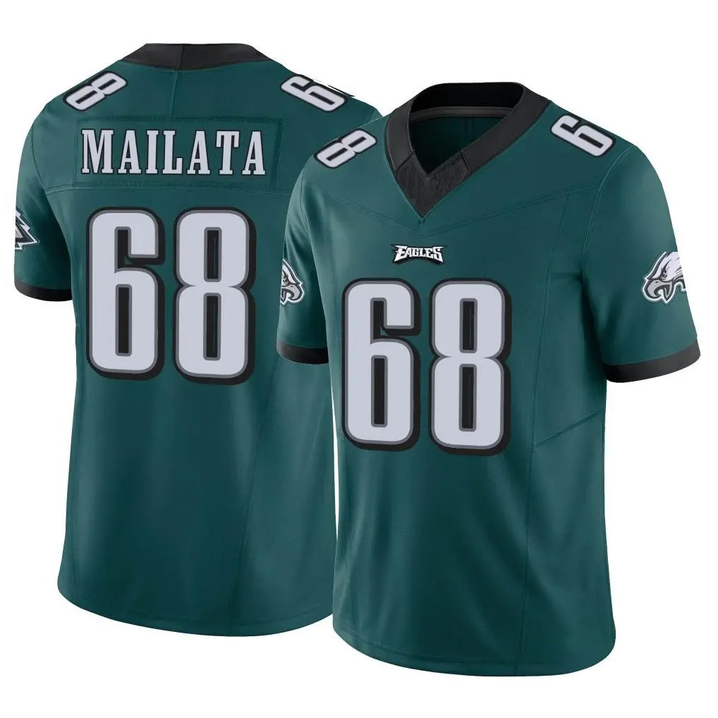 P.Eagles #68 Jordan Mailata Player Team Color Green Limited Vapor F.U.S.E. Home Game Gdoa Stitched Jerseys