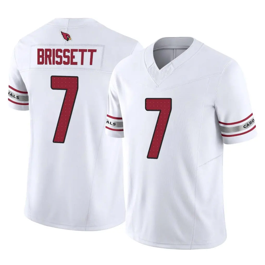 A.Cardinals #7 Jacoby Brissett Player White Vapor F.U.S.E. Limited Home Game Gdoa Stitched Jerseys
