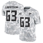 A.Falcons #63 Chris Lindstrom Player Arctic Camo Salute to Service Limited Gdoa Stitched Jerseys