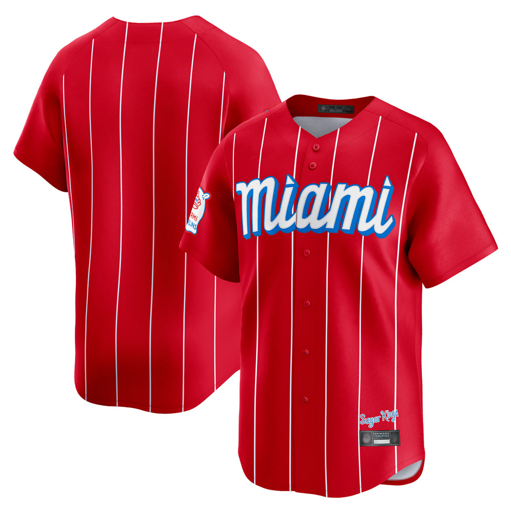 M.Marlins ## Marlins Blank Player Red City Connect Home Game Fdoa Stitched Jerseys