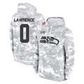 S.Seahawks #0 DeMarcus Lawrence Player Arctic Camo Limited Salute to Service Pullover Hoodies Game Gdoa Stitched Jerseys
