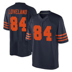 C.Bears #84 Colston Loveland Player Navy Blue Alternate Game Gdoa Stitched Jerseys