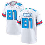 H.Texans #81 Jayden Higgins Player Whtie 2026 Rivalries Vapor Home Game Gdoa Stitched jerseys