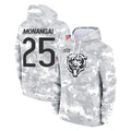 C.Bears #25 Kyle Monangai Player Arctic Camo Salute to Service Pullover Hoodies Limited Gdoa Stitched Jerseys