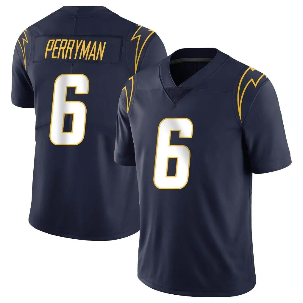 LA.Chargers #6 Denzel Perryman Player Navy Limited Vapor Untouchable Home Game Gdoa Stitched Jerseys