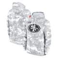 SF.49ers ## 49ers Blank Player Arctic Camo Limited Salute to Service Pullover Hoodies Game Gdoa Stitched Jerseys