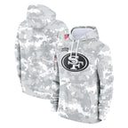 SF.49ers ## 49ers Blank Player Arctic Camo Limited Salute to Service Pullover Hoodies Game Gdoa Stitched Jerseys