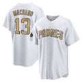 S.Diego Padres #13 Manny Machado Player White Replica All-Star Game Home Fdoa Stitched Jerseys