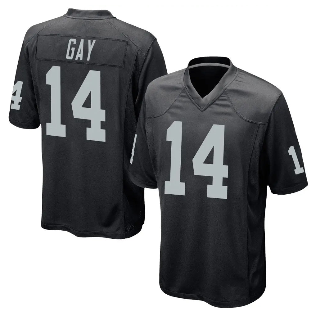 LV.Raiders #14 Matt Gay Player Black Home Game Gdoa Stitched Jerseys