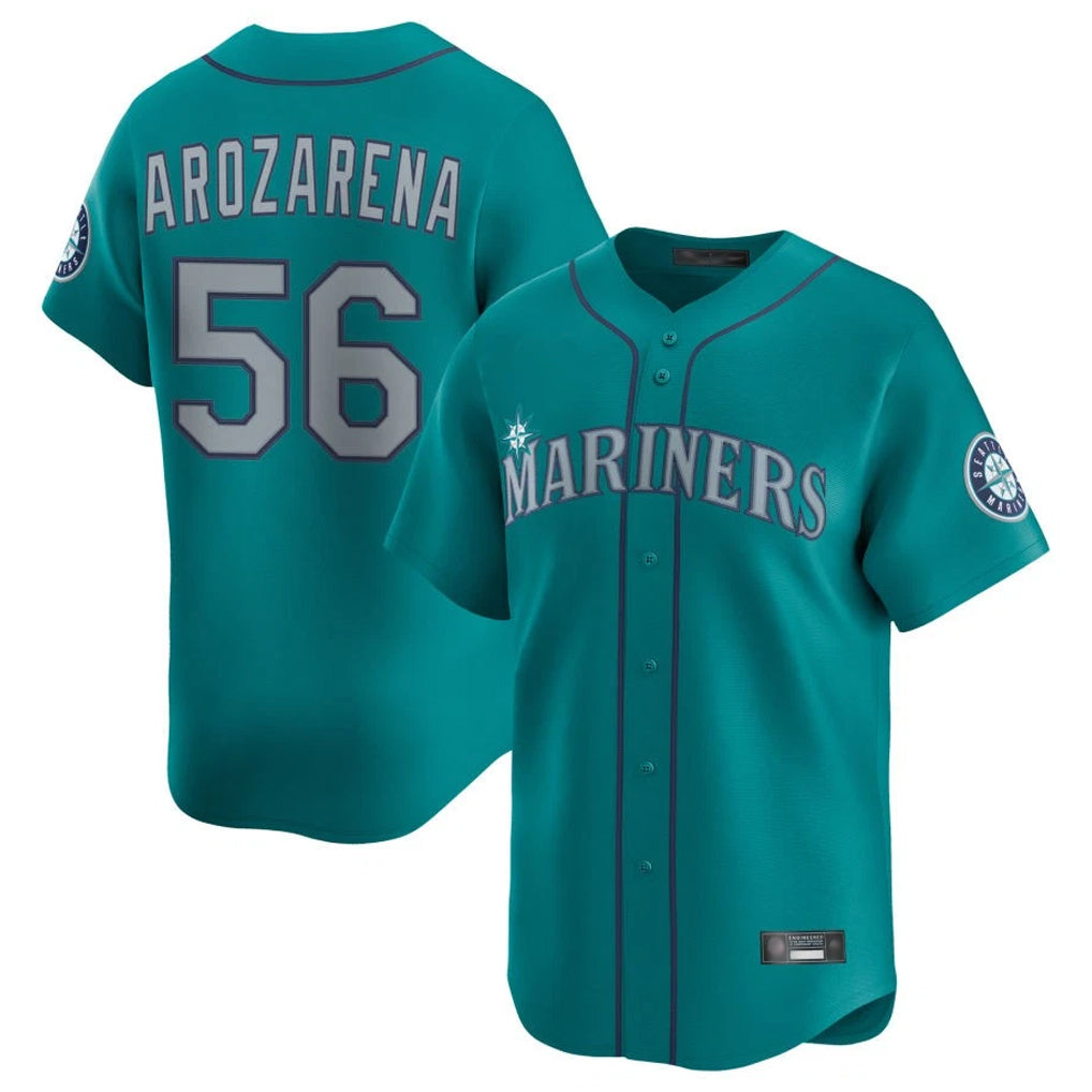 S.Mariners #56 Randy Arozarena Player Teal Home Limited Fdoa Stitched Jerseys