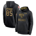 J.Jaguars #85 Brenton Strange Player Black Salute to Service Hoodies Limited Game Gdoa Stitched Jerseys