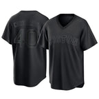 B.Red Sox #40 Willson Contreras Player Black T-shirt Home Game Gdoa Stitched Jerseys