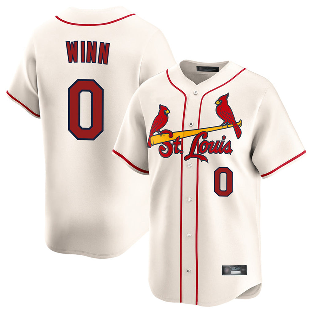 St. Louis Cardinals #0 Masyn Winn Player Cream Home Limited Fdoa Stitched Jerseys