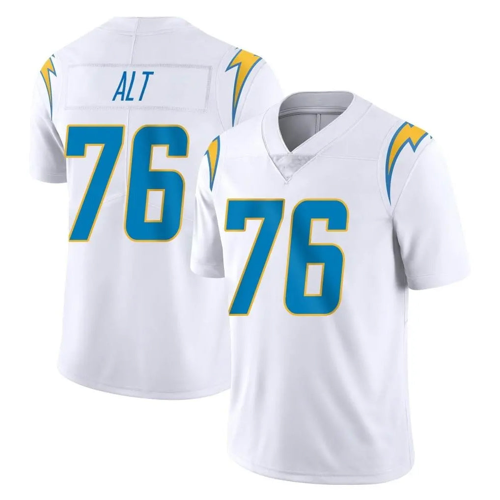 LA.Chargers #76 Joe Alt Player White Limited Vapor Untouchable Home Game Gdoa Stitched Jerseys