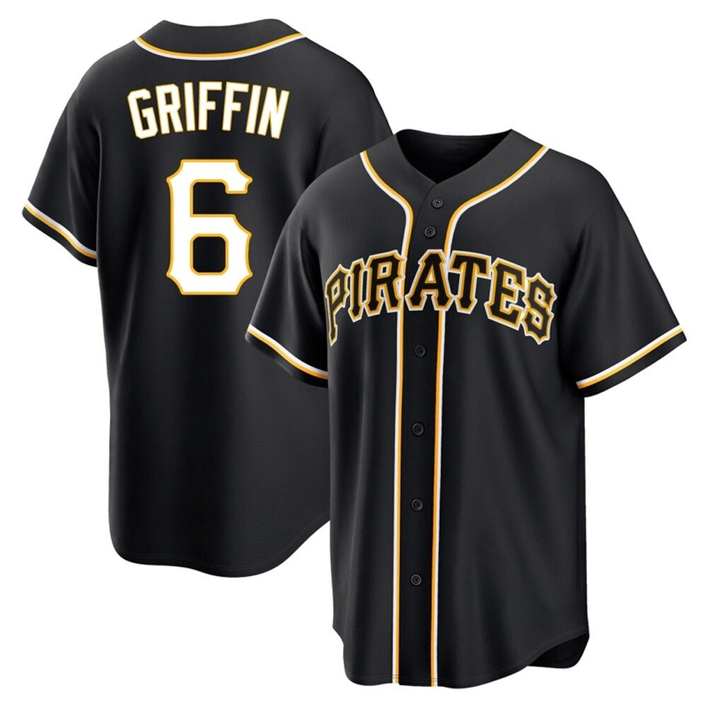 P.Pirates #6 Konnor Griffin Player Black Fashion Out Home Game Fdoa Stitched Jerseys