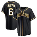 P.Pirates #6 Konnor Griffin Player Black Fashion Out Home Game Fdoa Stitched Jerseys
