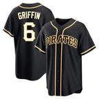 P.Pirates #6 Konnor Griffin Player Black Fashion Out Home Game Fdoa Stitched Jerseys