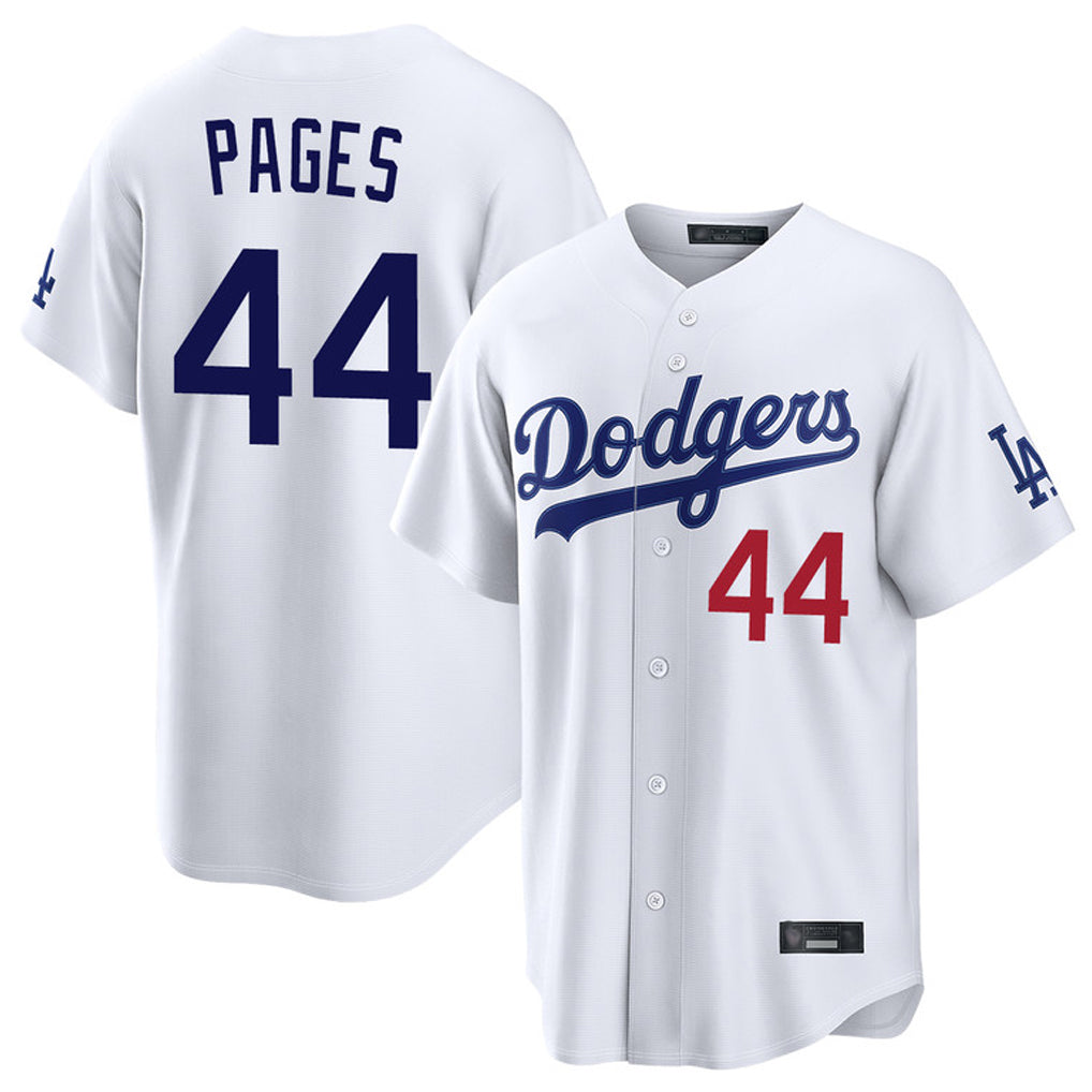 LA.Dodgers #44 Andy Pages Player White Home Game Fdoa Stitched Jerseys