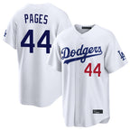 LA.Dodgers #44 Andy Pages Player White Home Game Fdoa Stitched Jerseys