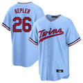 M.Twins #26 Max Kepler Player Light Blue Road Cooperstown CollectionKillebrew T-shirt Fdoa Stitched Jerseys