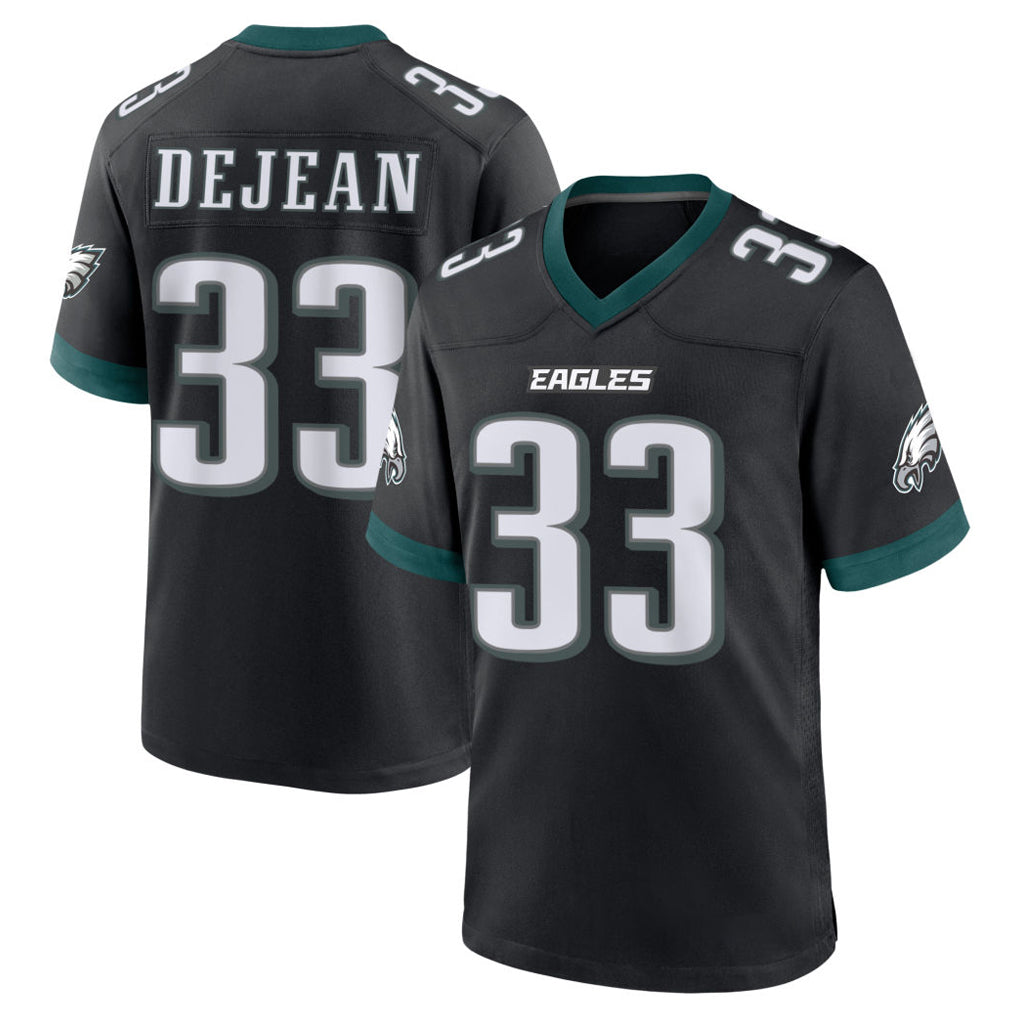 P.Eagles #33 Cooper DeJean Player Black Game Home Gdoa Stitched Jerseys